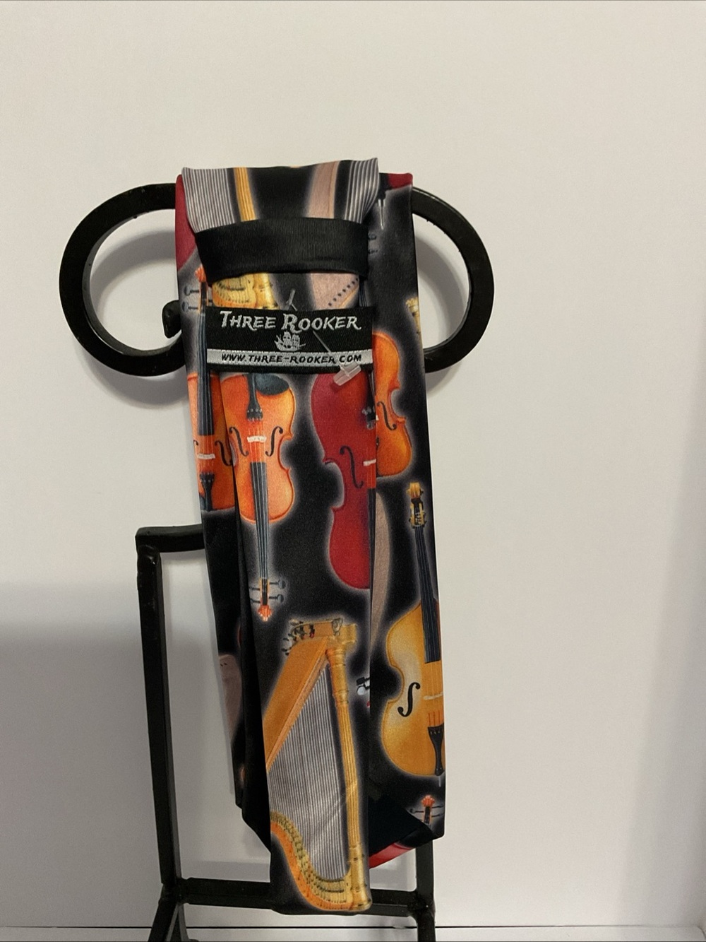 Three Rooker Classical Music Instrument Necktie - Picture 2 of 5